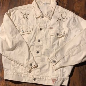 Vintage Bedazzled Guess Denim Jacket